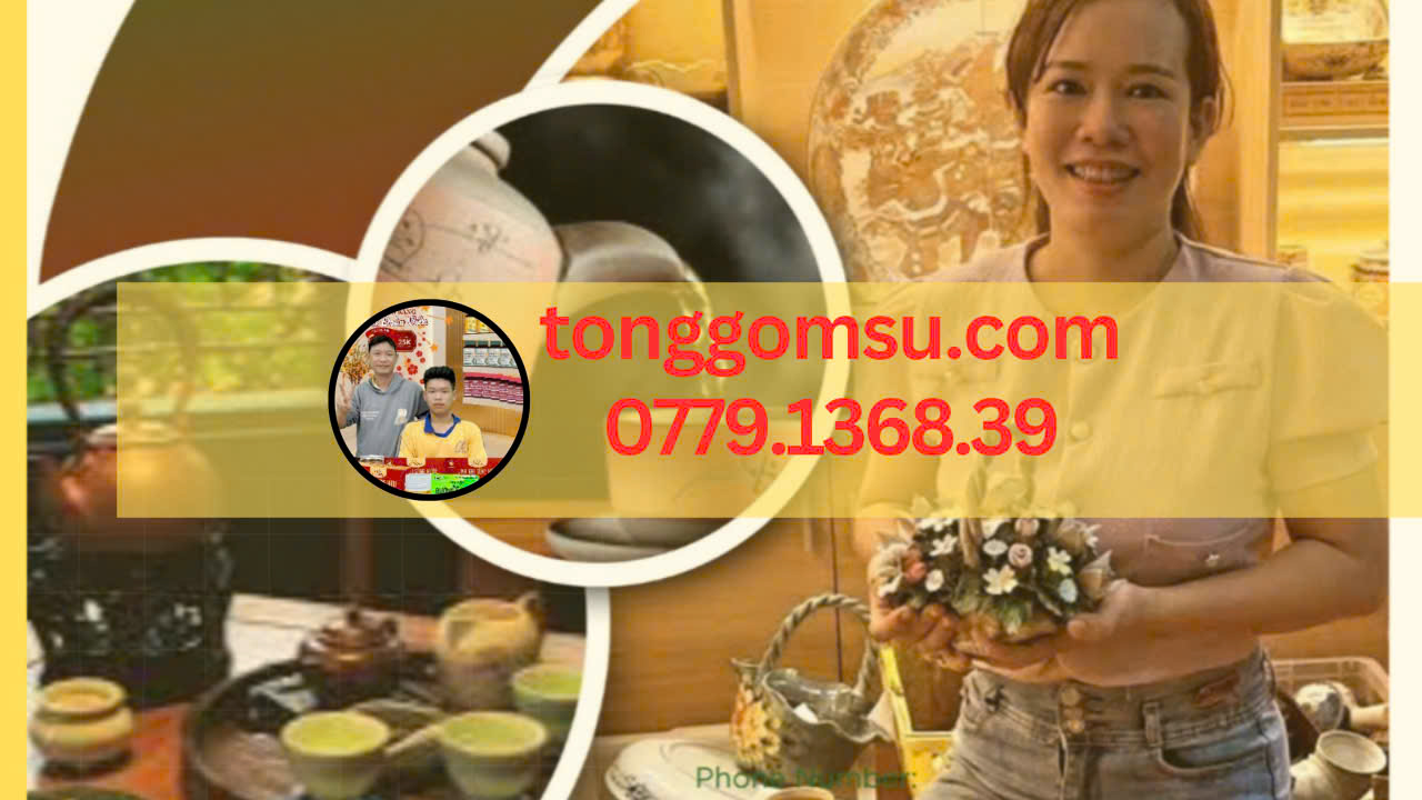 Chén cơm sứ xương, vẽ họa tiết bát bảo - Ảnh 11